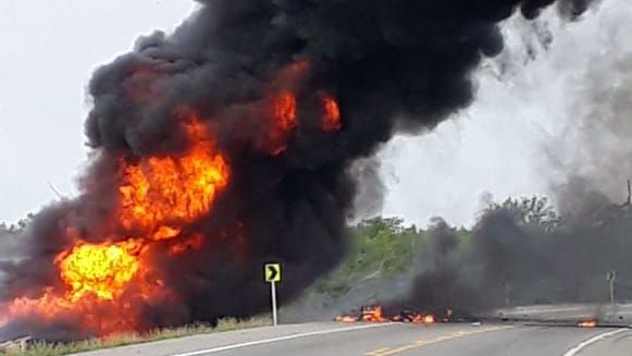 explosión de camión cisterna en Haití