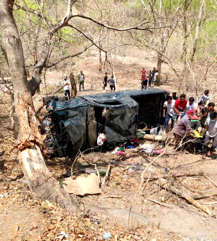pick-up accidentado en Pachalum