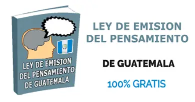 Portada de la Ley de emisión del pensamiento de Guatemala