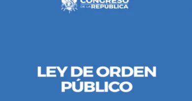 Portada de la Ley de Orden Público en Gutemala.