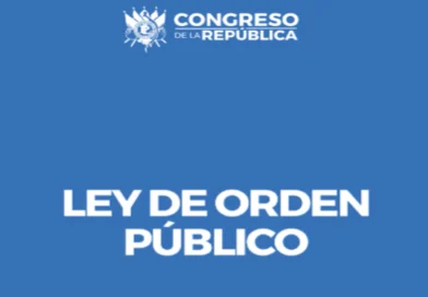 Portada de la Ley de Orden Público en Gutemala.